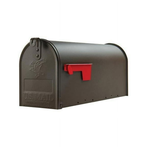 Elite Classic Galvanized Steel Post Mount Mailbox, Venetian Bronze