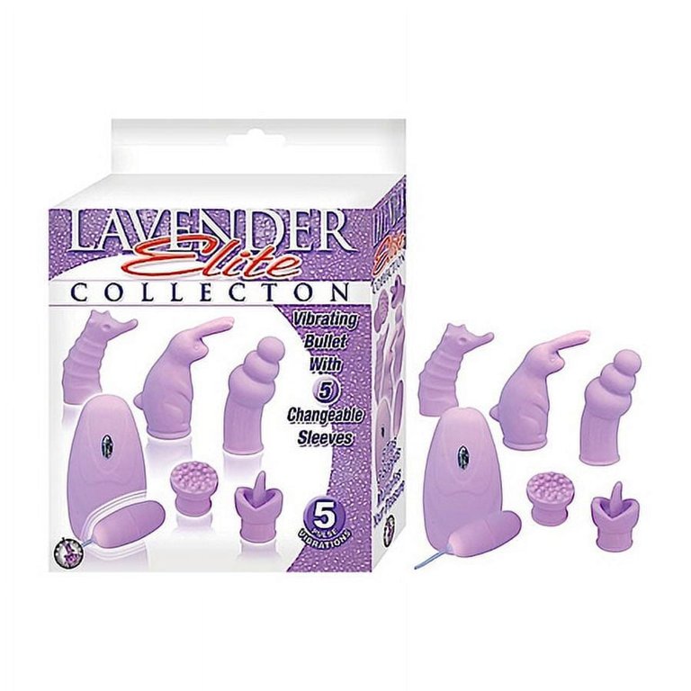 Elite Collection Vibrating Bullet 5 Changeable Sleeves - Purple - Walmart .com