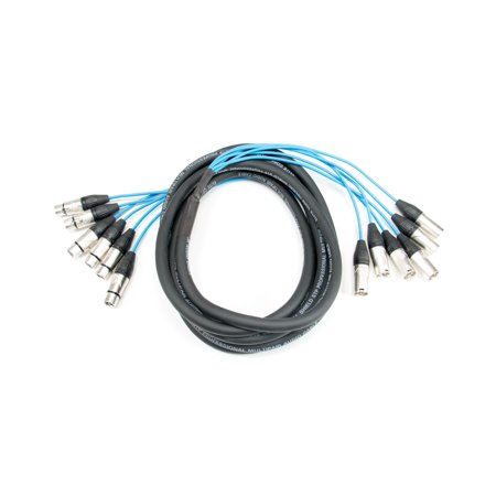 Elite Core PEX615 6 Channel Fan To Fan XLR Extension Snake 15' ft