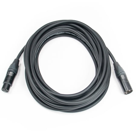 Elite Core Premium Tour-Grade Microphone Cable Triple Shielded Neutrik Connectors Hand Soldered 100' ft CSM2-NN-100