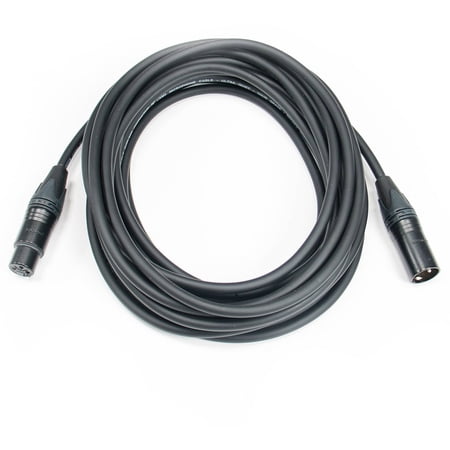 Elite Core Premium Tour-Grade Microphone Cable Triple Shielded Neutrik Connectors Hand Soldered 15' ft CSM2-NN-15
