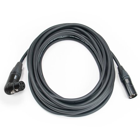 Elite Core Premium Tour-Grade Microphone Cable Triple Shielded Neutrik Connectors Right-Angle Hand Soldered 30' ft CSM2-RAFN-30