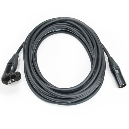 Elite Core Premium Tour-Grade Microphone Cable, Triple Shielded, Neutrik Connectors, Right-Angle, Hand Soldered