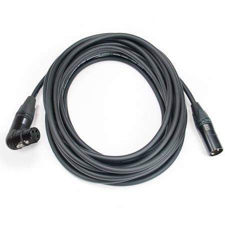 Elite Core Premium Tour-Grade Microphone Cable, Triple Shielded, Neutrik Connectors, Right-Angle, Hand Soldered