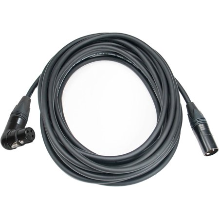 Elite Core Premium Tour-Grade Microphone Cable Triple Shielded Neutrik Connectors Right-Angle Hand Soldered 100' ft CSM2-RAFN-100