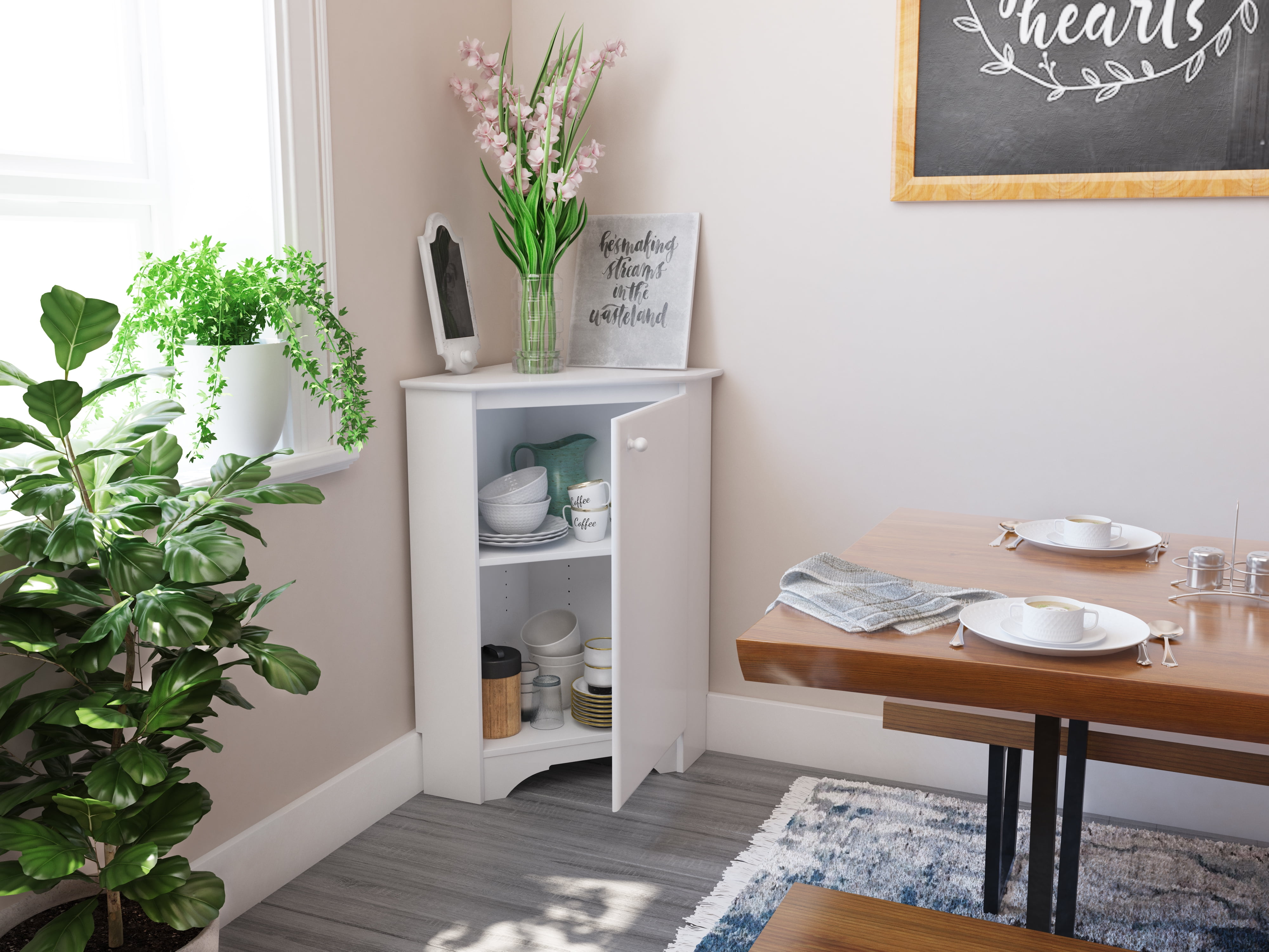 Buy Elite Corner Storage Cabinet White Online Palestine Ubuy