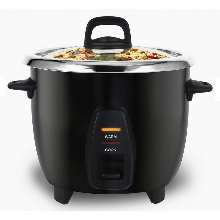Deluxe 16-Cup Stainless Steel Rice Cooker with Stainless Steel Pot Deluxe 16-Cup Stainless Steel Rice Cooker with Stainless Steel Pot