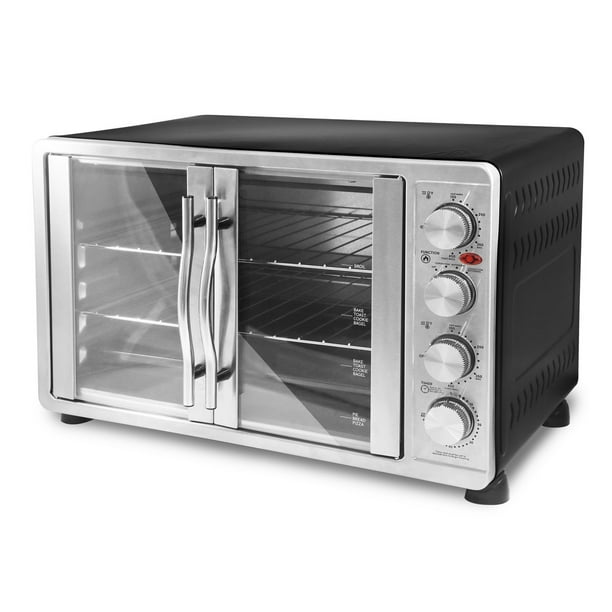 Elite Cuisine Double Door Oven with Rotisserie and Convection - Walmart ...