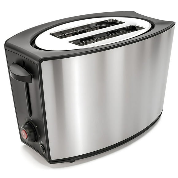Elite Cuisine ECT2584 Stainless Steel 2-Slice Toaster with Bagel Function