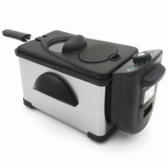 Elite Cuisine EDF0150 Stainless Steel 2Qt. Immersion Deep Fryer