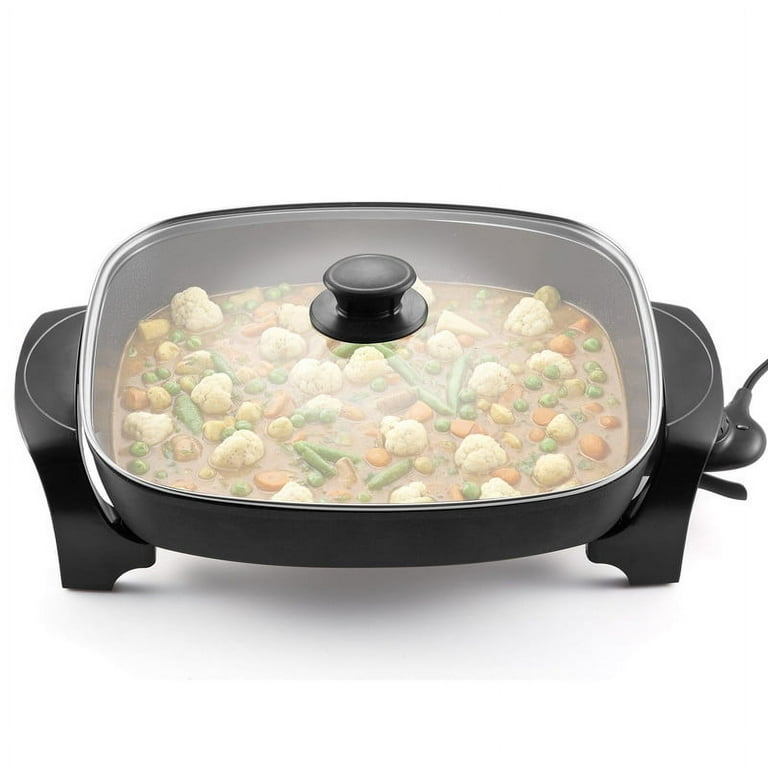 Elite Cuisine EG6235 8Qt. Jumbo Electric Skillet w/ Easy-Pour