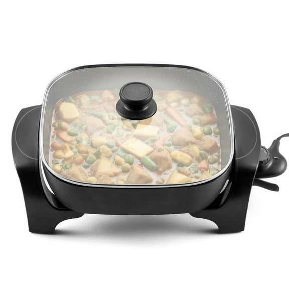 Elite Cuisine EG6521 12x 12 Extra-deep Electric Skillet
