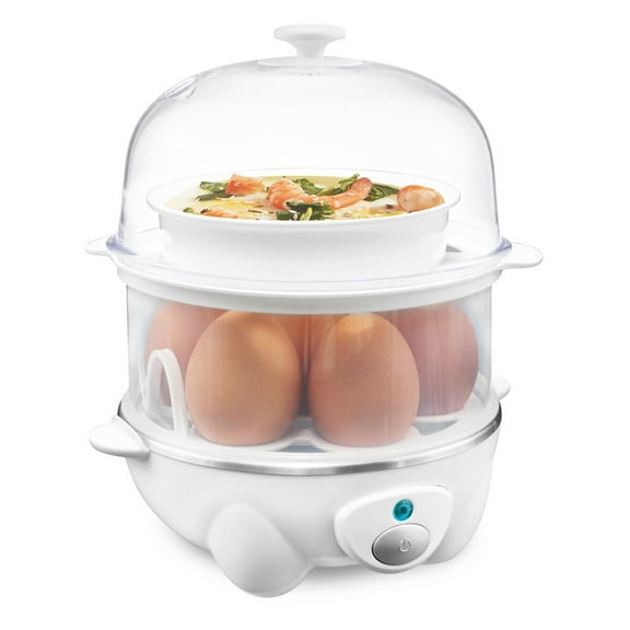 Elite Cuisine EGC4150 Automatic 2-Tier Egg Cooker/Steamer
