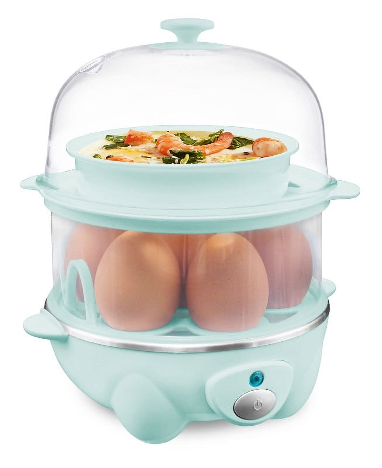 Elite Cuisine EGC5104 Automatic 2-Tier Egg Cooker/Steamer