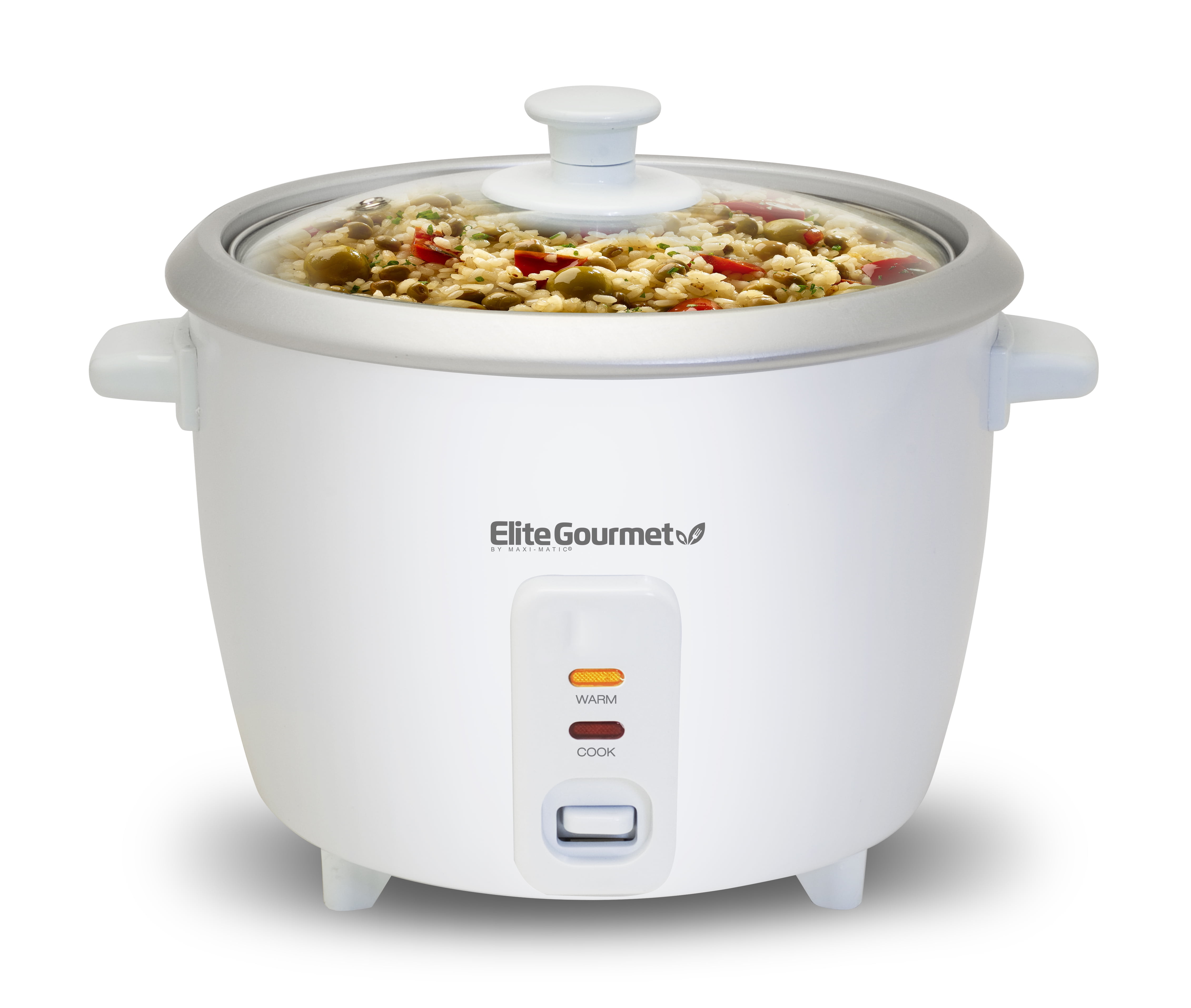 COOK WITH COLOR 6 Cup Rice Cooker 300W - Effortless Cooking and Perfectly,  Cooks 3 Cups of Raw Rice for 6 Cups of Cooked Rice, Grey