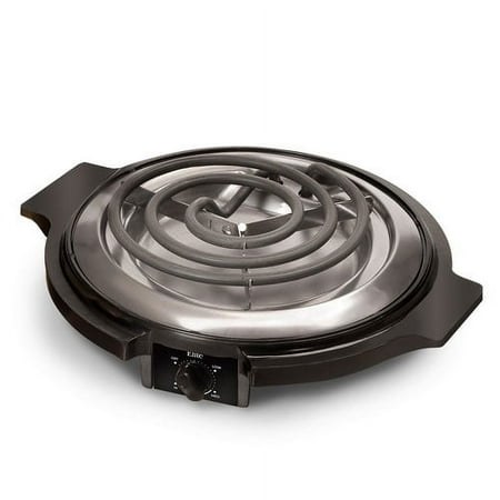 Elite Gourmet - Electric Single Coil Burner - Black, Stainless Steel