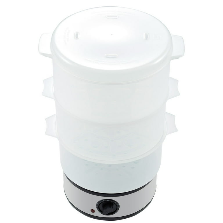 Elite Cuisine EST557 7.5 Quart 3 tier Electric Food Vegetable Steamer Walmart