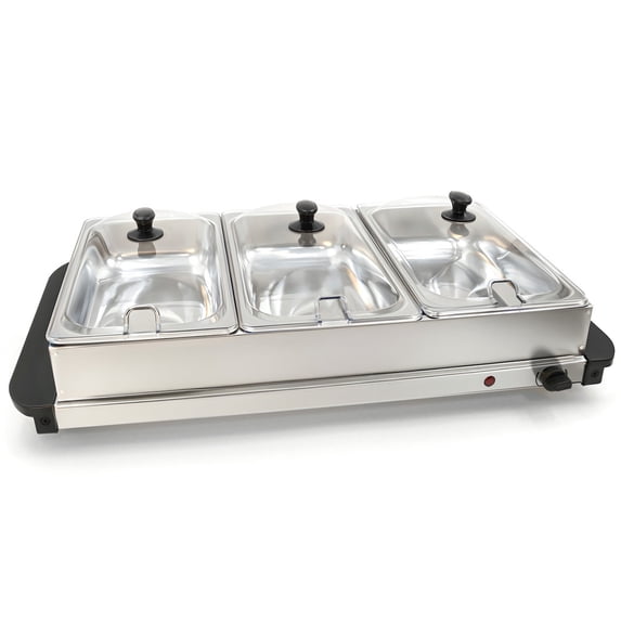 Elite Cuisine EWM1715 5Qt. Stainless Steel Electric Buffet Server