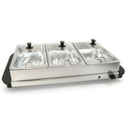 Elite Cuisine EWM1715 5Qt. Stainless Steel Electric Buffet Server