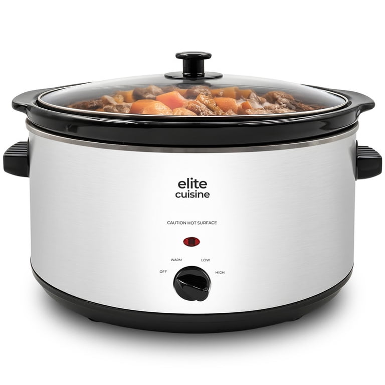 Elite Cuisine MST511 8.5Qt. Stainless Steel Slow Cooker with