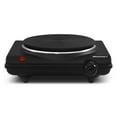 Elite Cuisine Single Cast Electric Burner Hot Plate, Black
