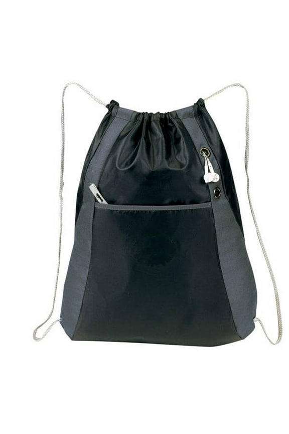 'Elite'' Drawstring Pack - Black