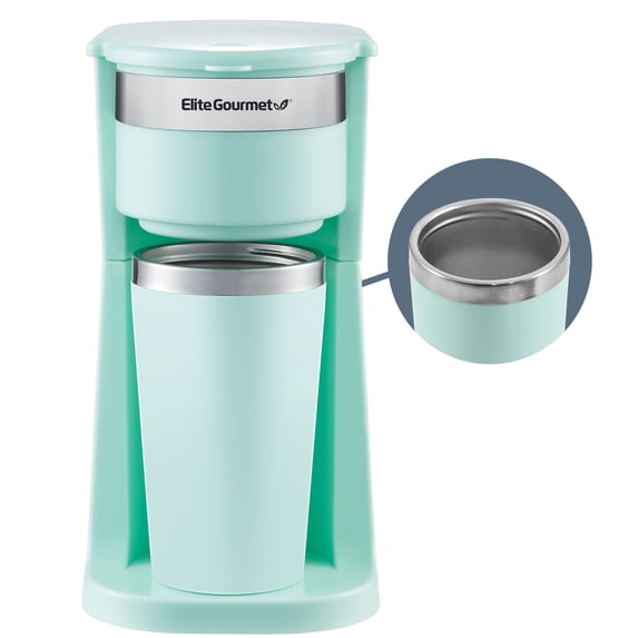 Elite EHC117M Mint Personal Single Serve Coffee Maker