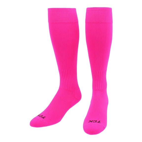 Finale Soccer Socks Men & Kids - Knee High Soccer Sock for Youth, Boys, Girls & Adults (Hot Pink, Large)