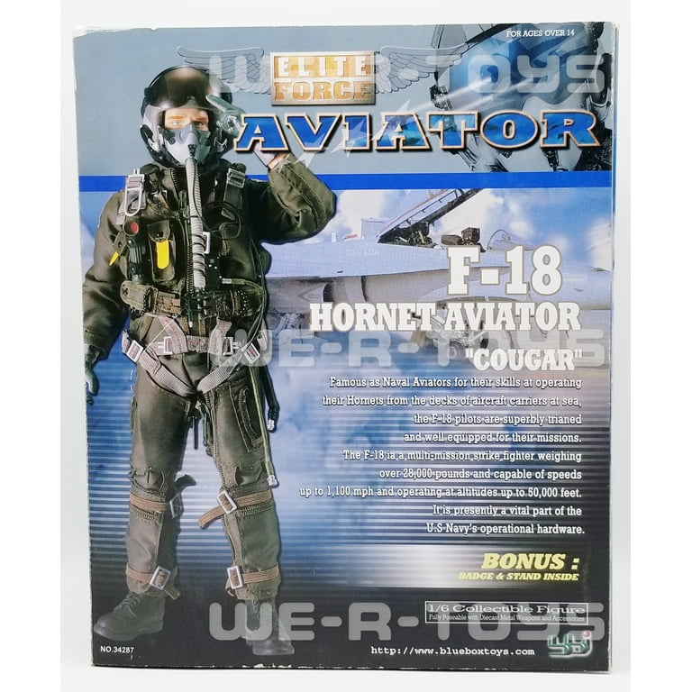 Elite Force F-18 Hornet Aviator Cougar Action Figure w