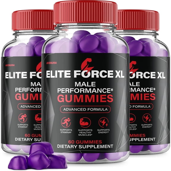 Elite Force XL Gummies – 3 Pack - 180 Count