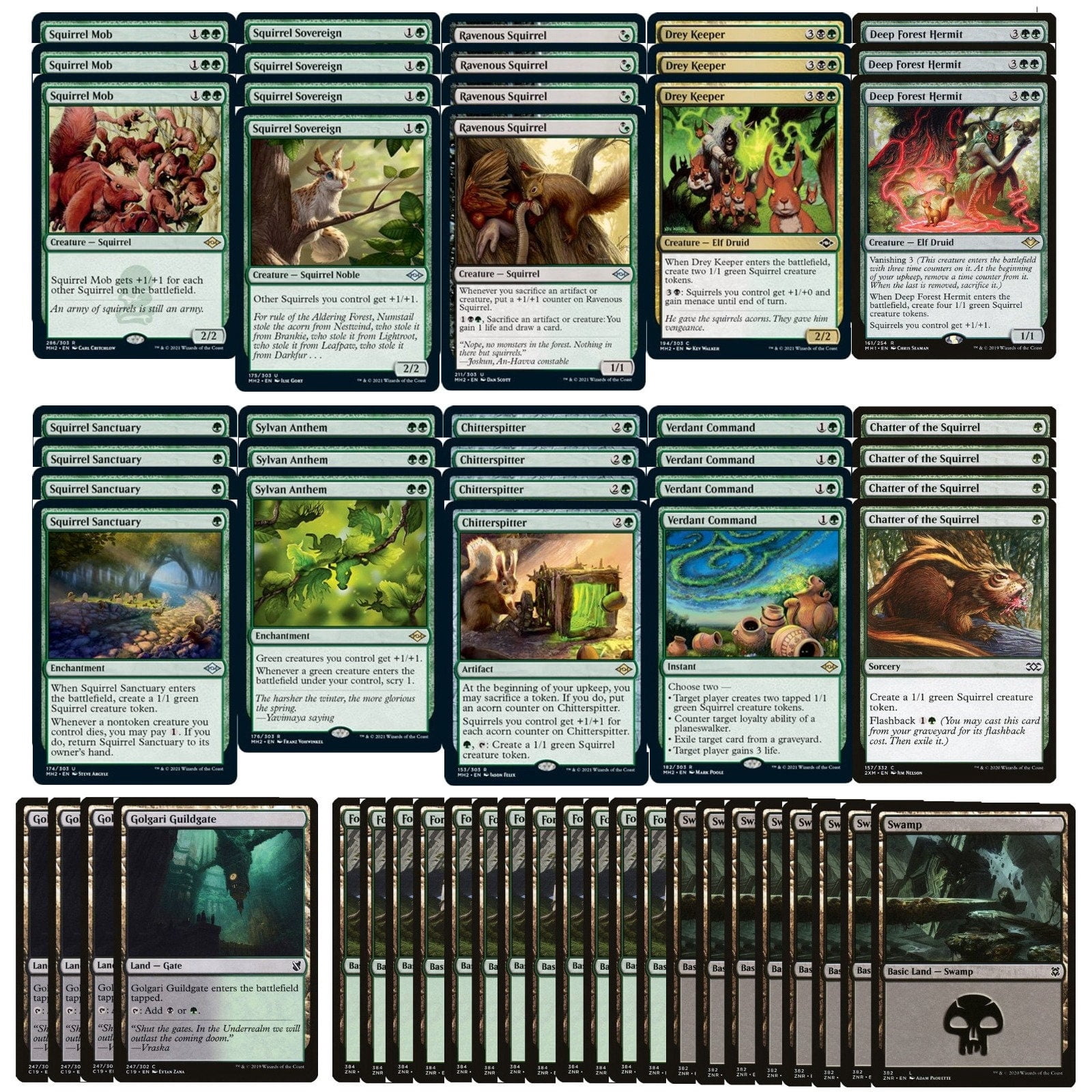 Mtg Commander Deck Mono Blue Mill Deck - Modern Legal MTG Deck, 60 Cards,  Custom Built, Fast Milling Strategy 60 Card Custom Built Magic Deck