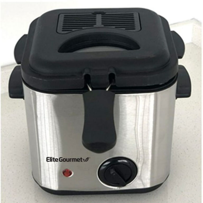 1.5 Qt. Electric Immersion Deep Fryer with Lid – Shop Elite Gourmet - Small  Kitchen Appliances