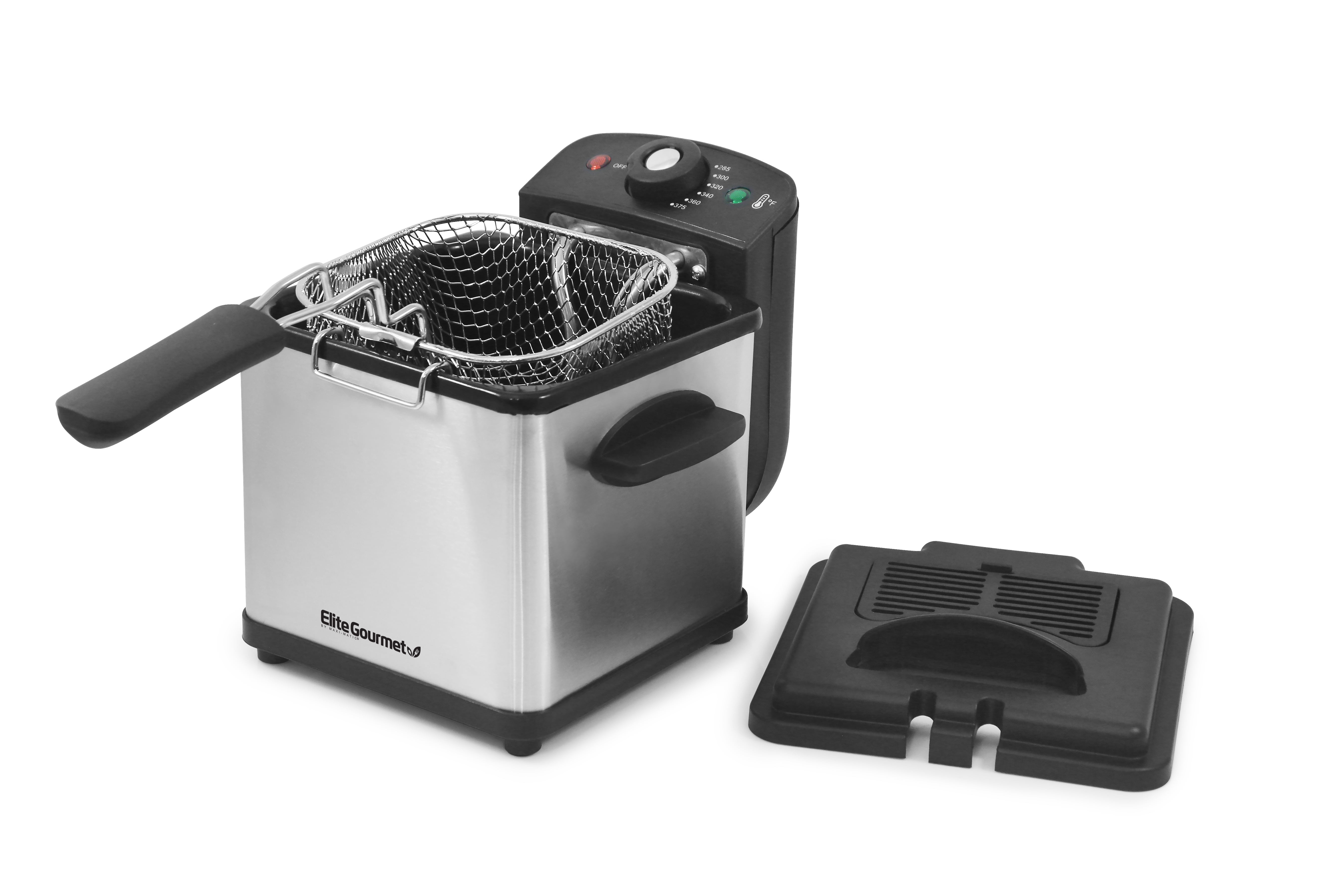 Elite Gourmet 1.6 quart Deep Fryer Stainless Steel