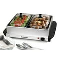 thumbnail image 1 of Elite Gourmet 2 x 2.5 Qt. Stainless Steel Electric Buffet Server EWM-6122, 1 of 7