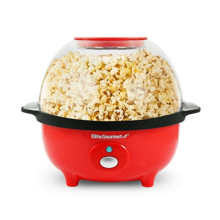 Elite Gourmet - 3Qt. Popcorn Popper - Red
