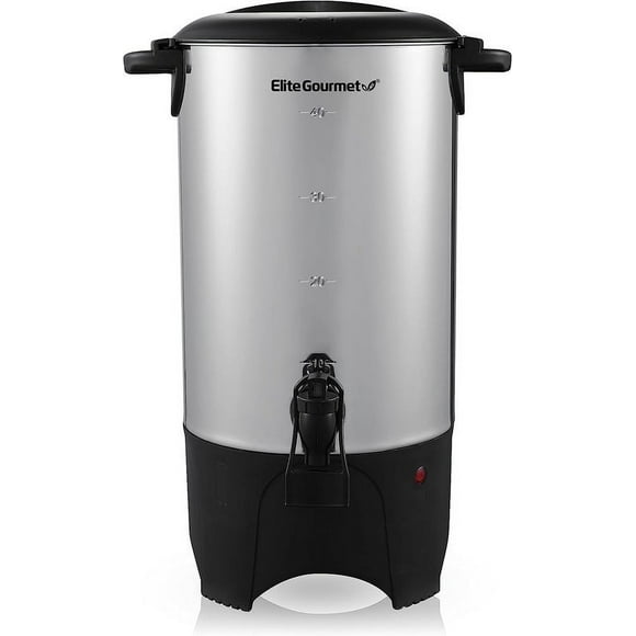 Elite Gourmet 40-Cup Stainless Steel Percolator Coffee Urn