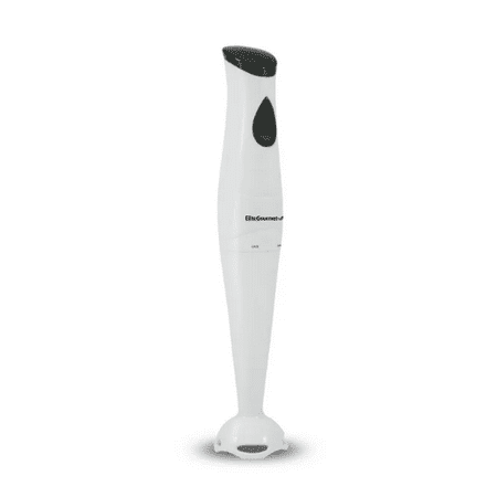 Elite Gourmet - 150W Hand Blender with detachable wand - white
