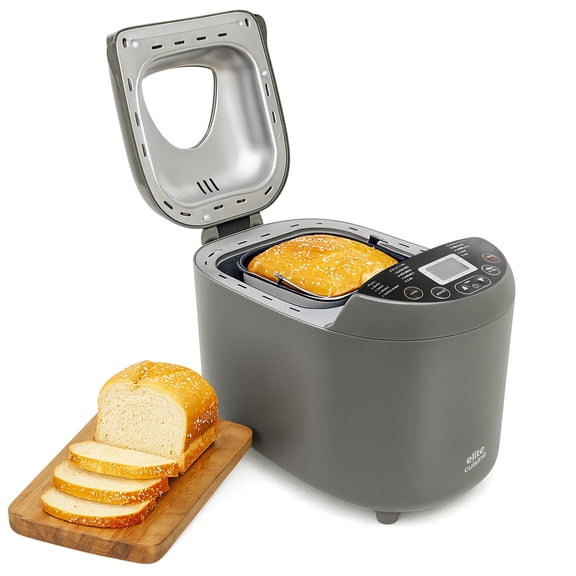 Elite Cuisine Programmable Bread Maker with CERALAST Ceramic Pan & Blade