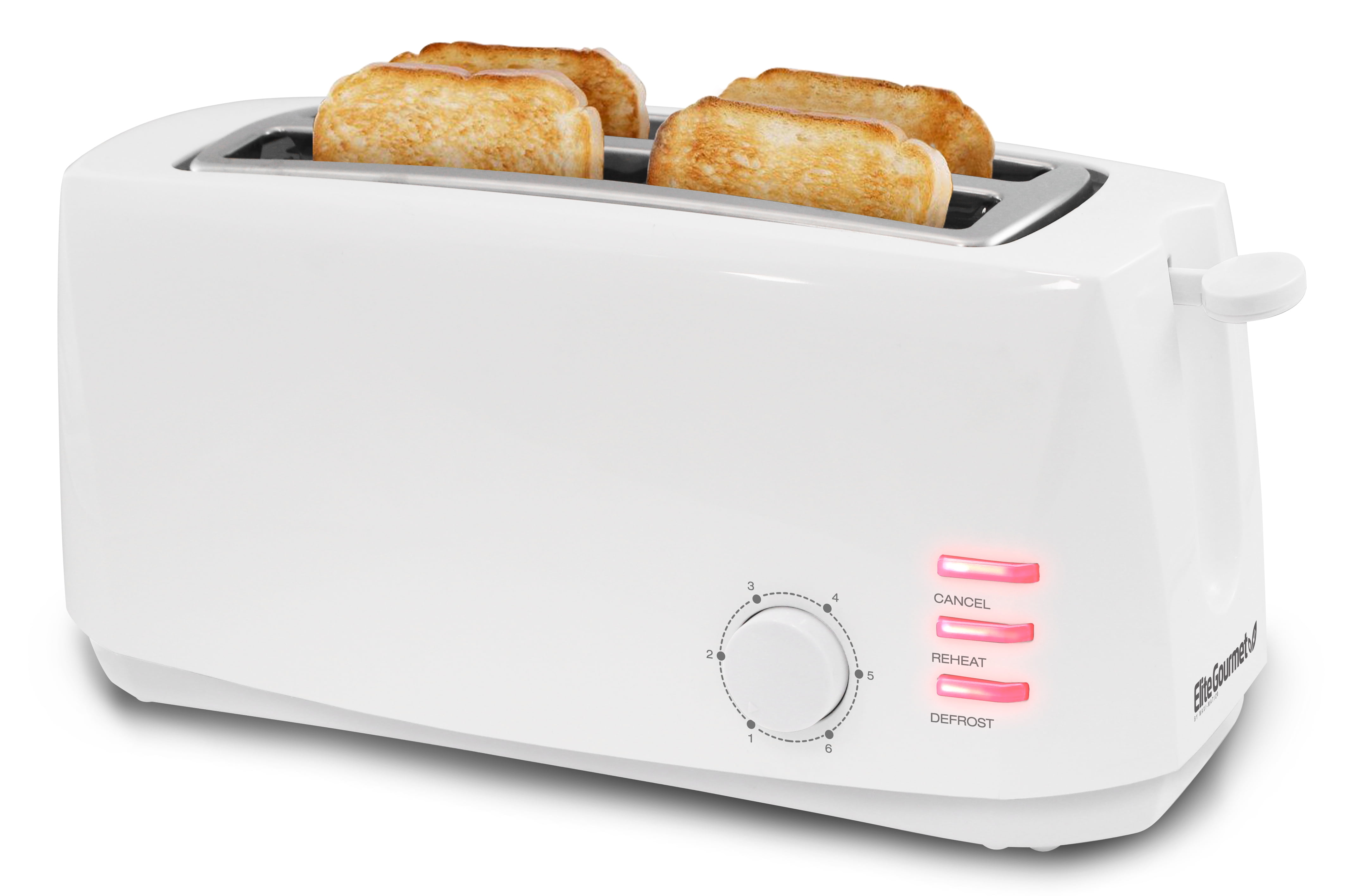 4 Slice Toaster Stainless Steel, Long Slot Wide Toaster, 6 Toast Setti –  MPOW