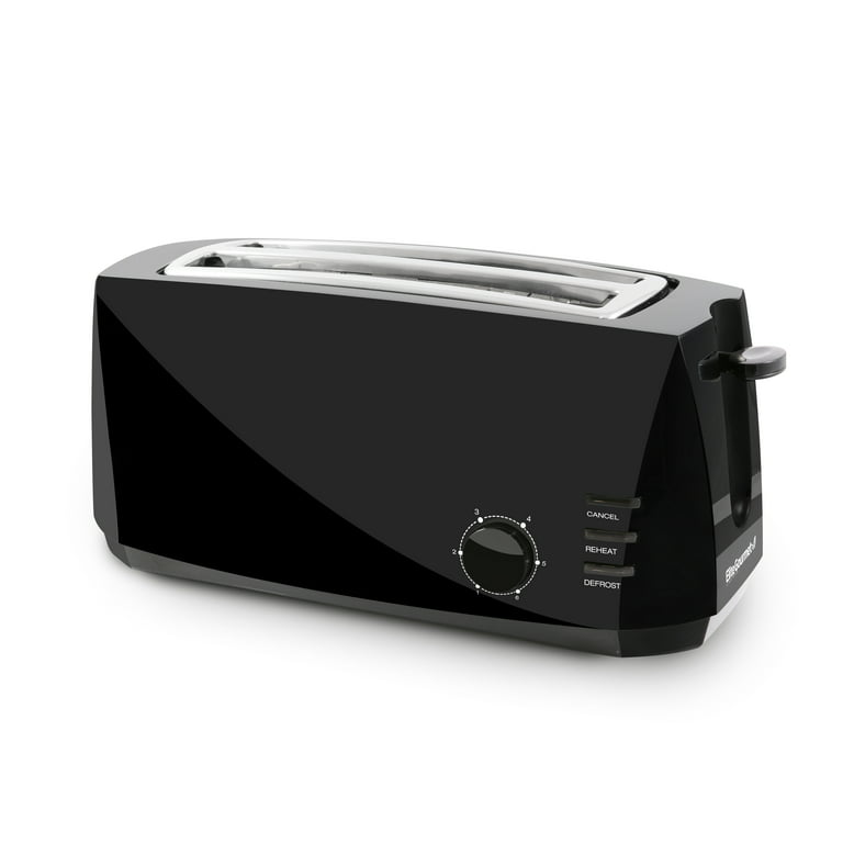 Elite Ect4829b Black 4 Slice Long Slot Cool Touch Toaster, 1 each - Baker's