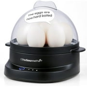 Elite Gourmet EGC587 EGGSYNC  Voice Alerts Easy Egg Cooker, 7-Egg Capacity, Soft, Medium, Hard-Boiled Settings, Measuring Cup with Piercing Pin, Auto Shut-Off, BPA-Free