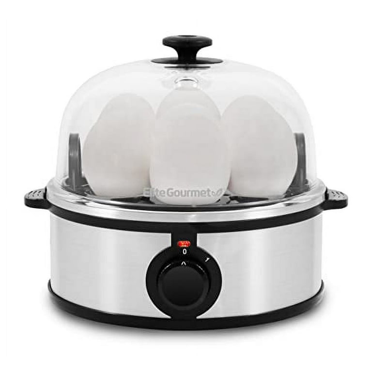 Easy Electric Egg Poacher, Cooker W/ Auto-Shut off, Buzzer, 7 Egg Capacity