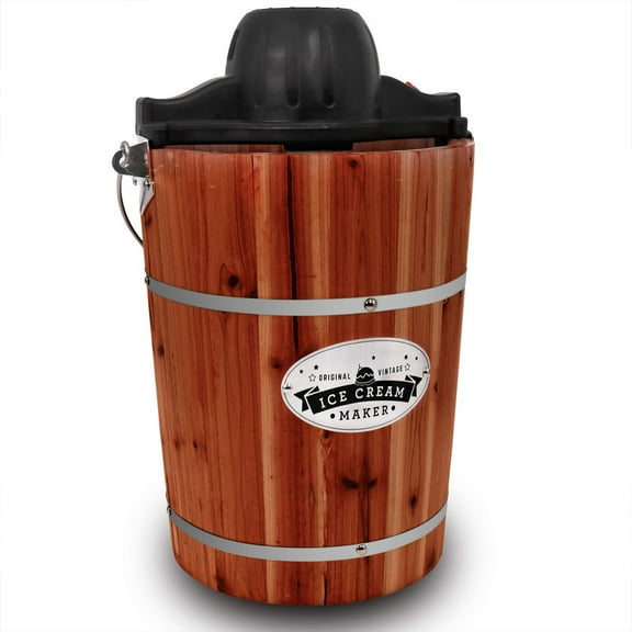 Elite Gourmet EIML2502 6qt Old Fashioned Ice Cream Maker