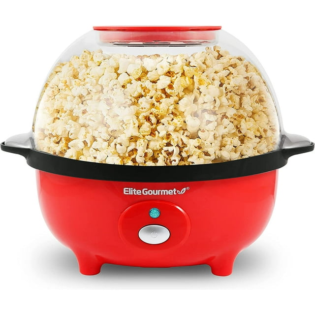 Elite Gourmet EPM330R Automatic Stirring 12cup Popcorn Maker Popper