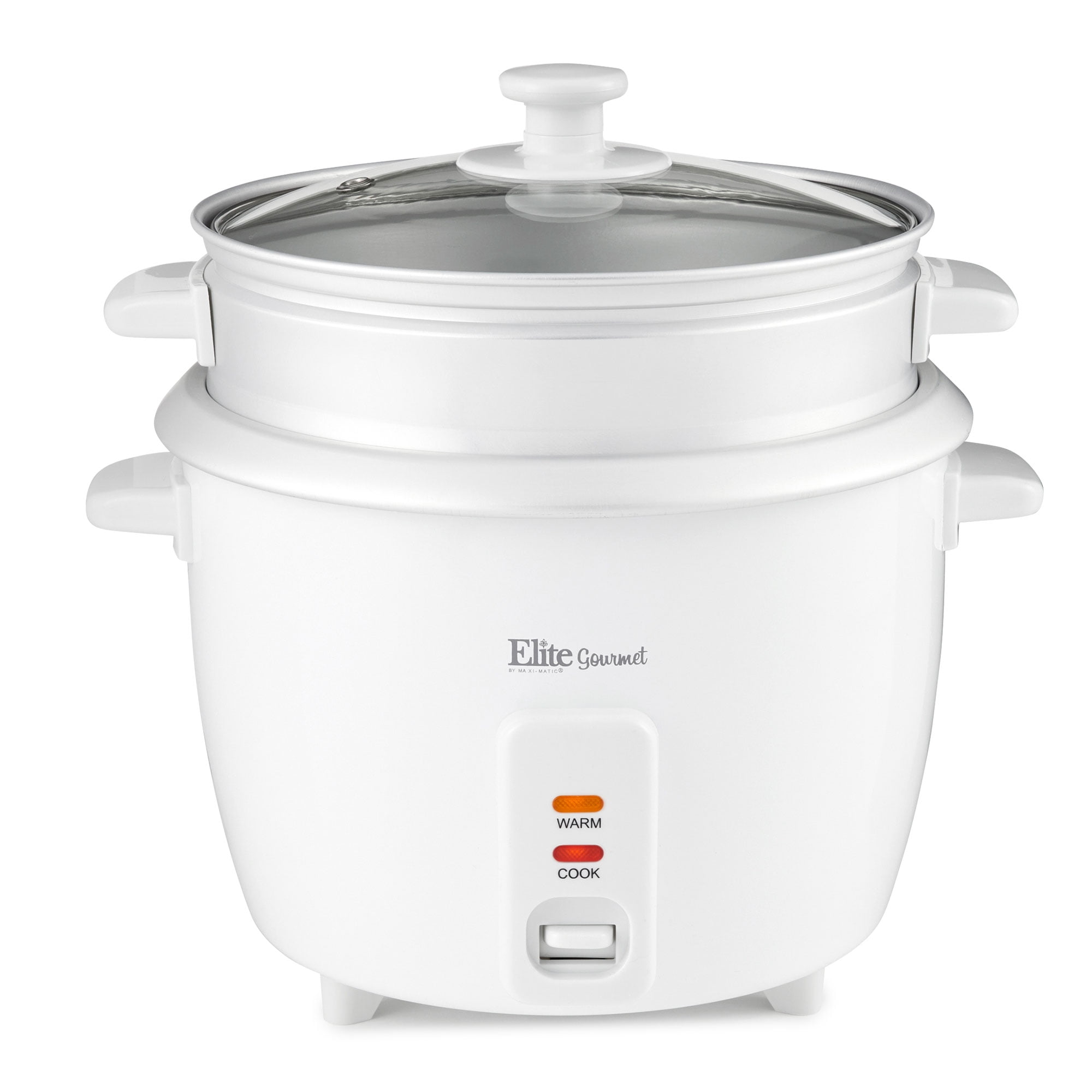 Elite Gourmet ERC-008ST 8-Cup Rice Cooker with Steam Tray - Walmart.com