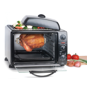 Elite Gourmet ERO-2008S New 6 Slice Toaster Oven Broiler with Rotisserie Grill and Griddle - image 1 of 6