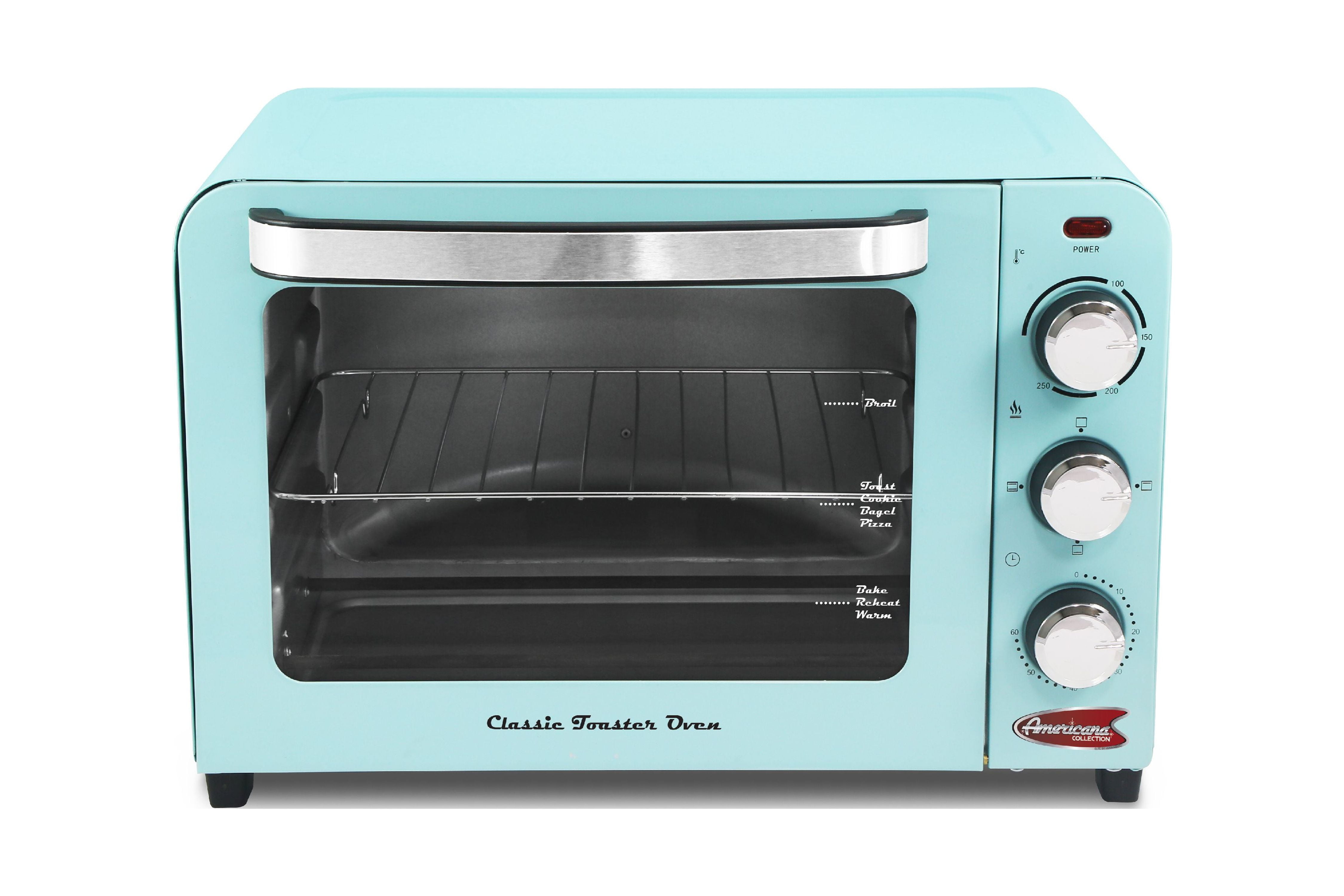 Elite Gourmet ERO-2600XBL New 6 Slice/26L Retro Toaster Oven - Blue