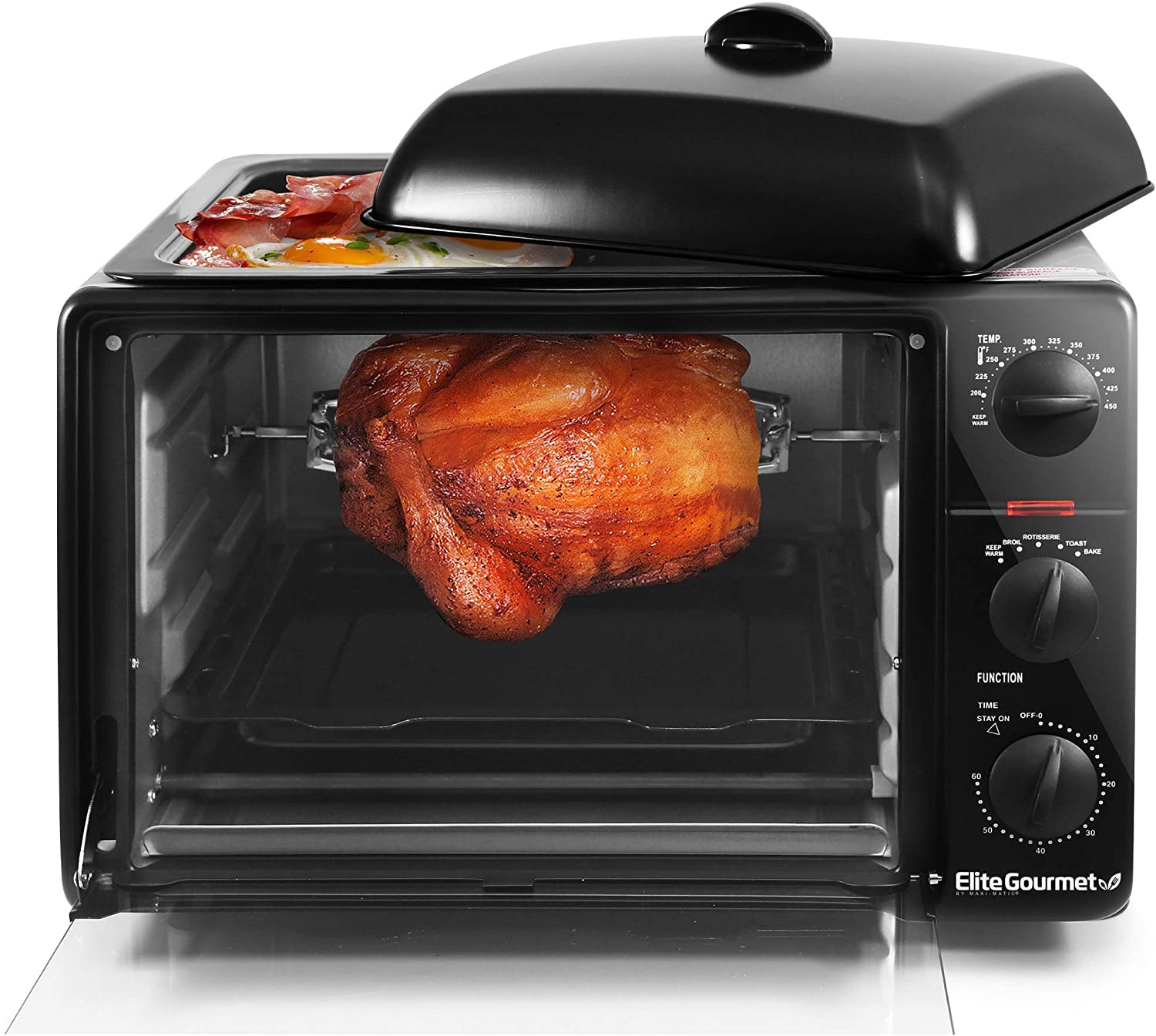 Elite Gourmet ETO4510M French Door 47.5Qt 18Slice Convection Oven 4