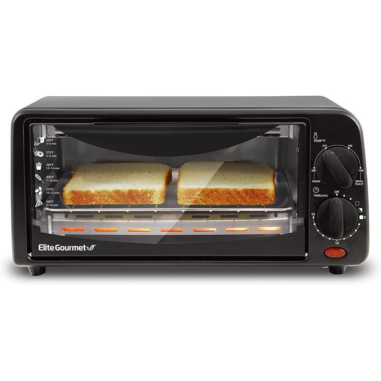 Elite Gourmet ETO236 New 2 Slice Toaster Oven with Timer