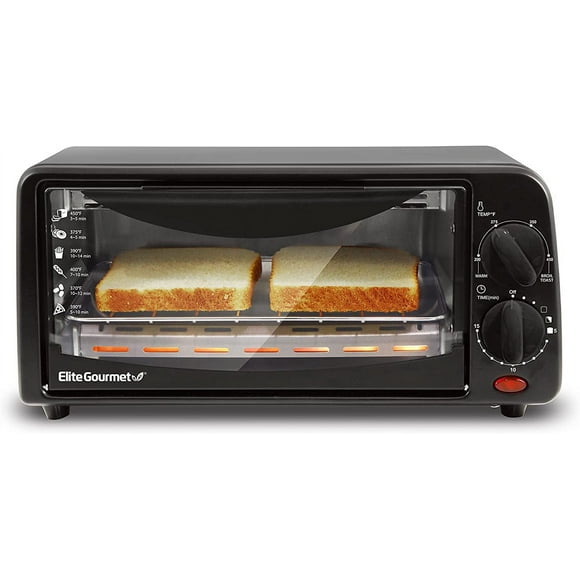 Elite Gourmet ETO236 New 2 Slice Toaster Oven with Timer